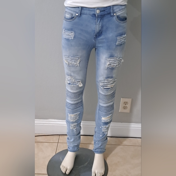 Hustle Men's Jeans, Slim Skinny Size 30. - Picture 2 of 16